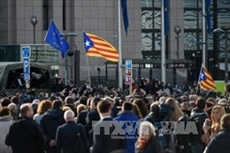 Hàng nghìn người ủng hộ Catalonia độc lập biểu tình tại Brussels 